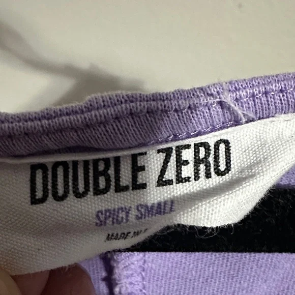 Double Zero Light Purple V-Neck Tank Romper - Picture 2 of 4
